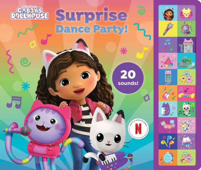 Coperta cărții 'Gabby’s Dollhouse: Surprise Dance Party! Sound Book -'