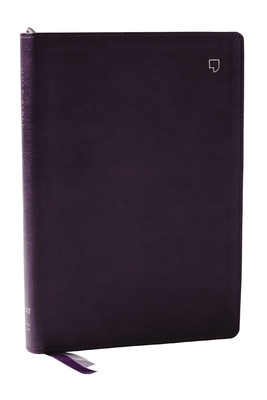 Coperta cărții 'Net Bible, Large Print Thinline with Cross References, Purple Leathersoft, Comfort Print -'