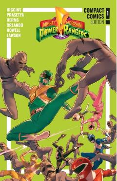 Coperta cărții 'Mighty Morphin Power Rangers Compact Comics Edition Vol. 1 - Kyle Higgins'