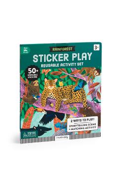 Coperta cărții 'Rainforest Sticker Play Reusable Activity Set -'