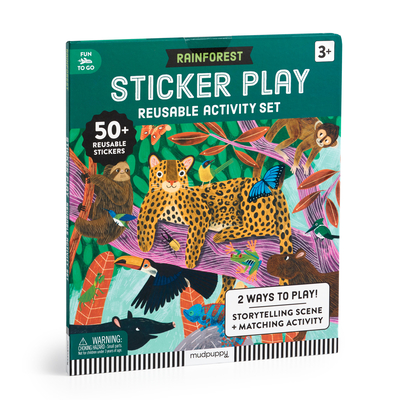 Coperta cărții 'Rainforest Sticker Play Reusable Activity Set -'