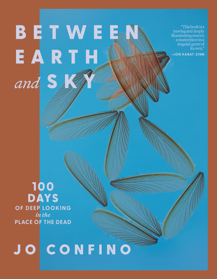 Coperta cărții 'Between Earth and Sky: 100 Days of Deep Looking in the Place of the Dead - Jo Confino'