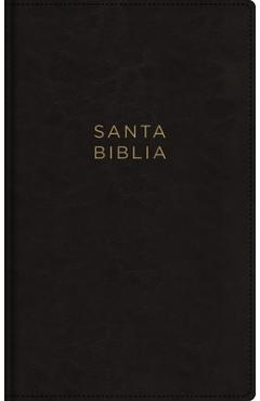 Nbla, Santa Biblia, Ultrafina, Letra Grande, Leathersoft, Negro, Palabras de Jesús En Rojo, Con Cierre -