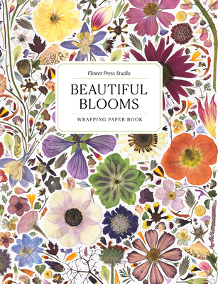 Coperta cărții 'Beautiful Blooms Wrapping Paper Book - Rachel Parri'