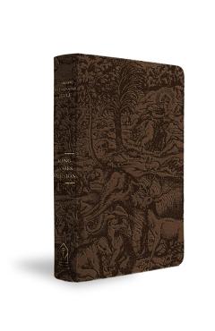 Coperta cărții 'KJV Majestic Illuminated Bible (Brown Leatherluxe) -'