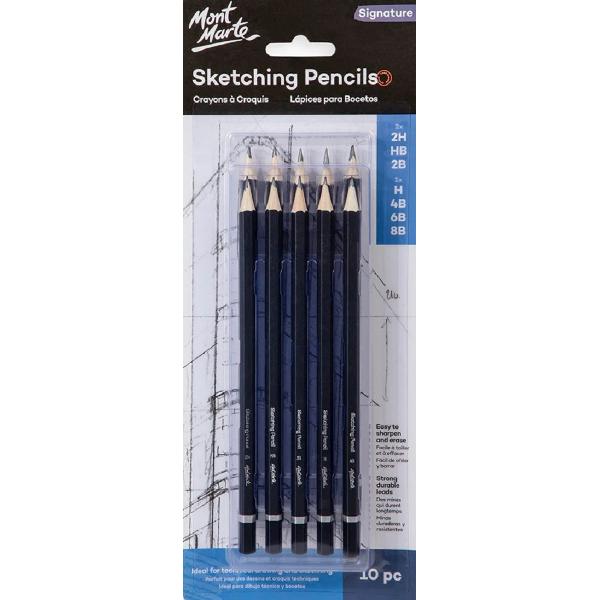 Set 10 bucati creioane schite. Mont Marte