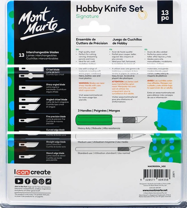 Imaginea produsului 'Set cuțite Hobby. Mont Marte'