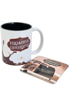 Imaginea produsului 'Cană + coaster: Filosofia ciocolatei'