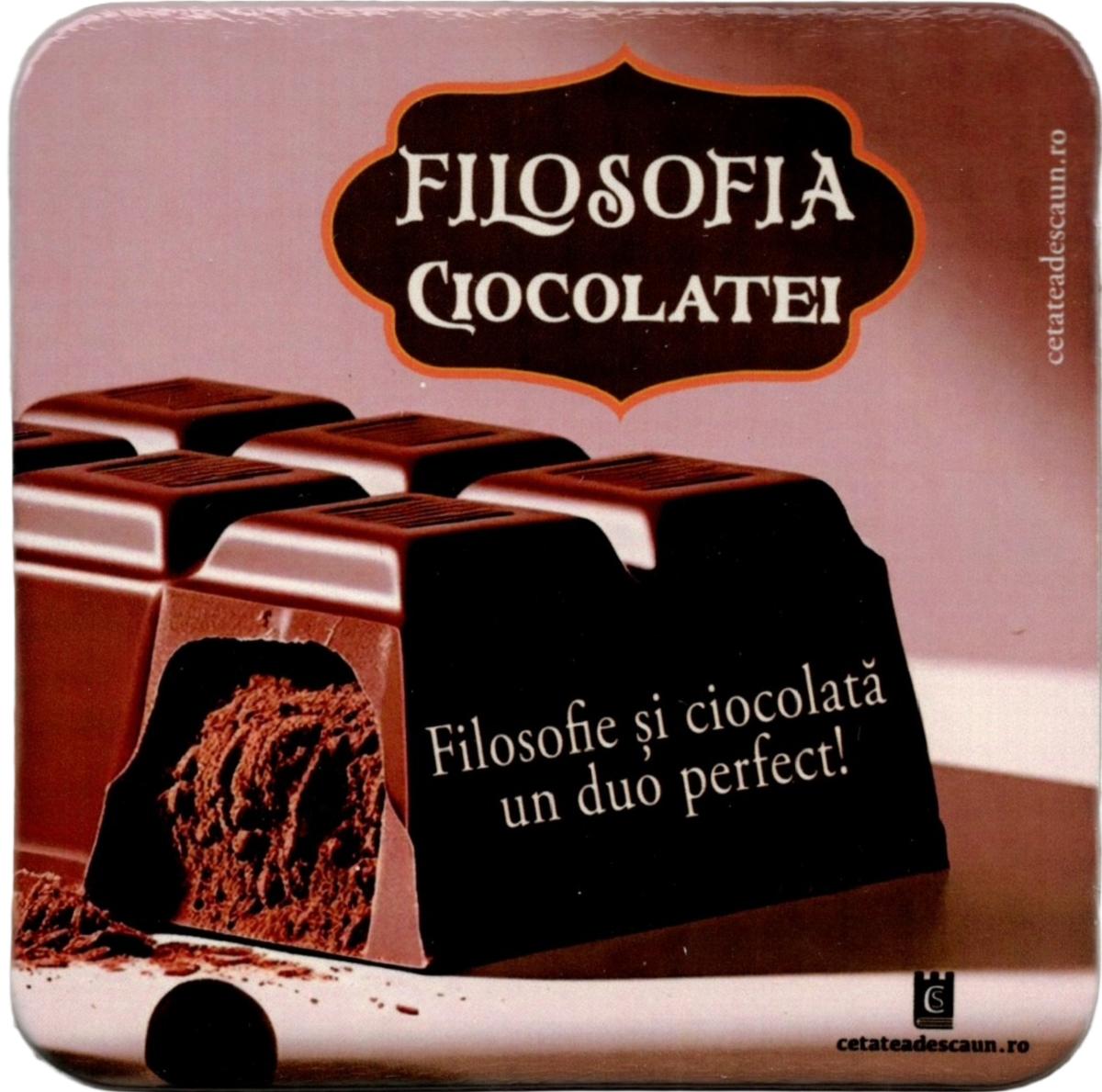 Imaginea produsului 'Cană + coaster: Filosofia ciocolatei'