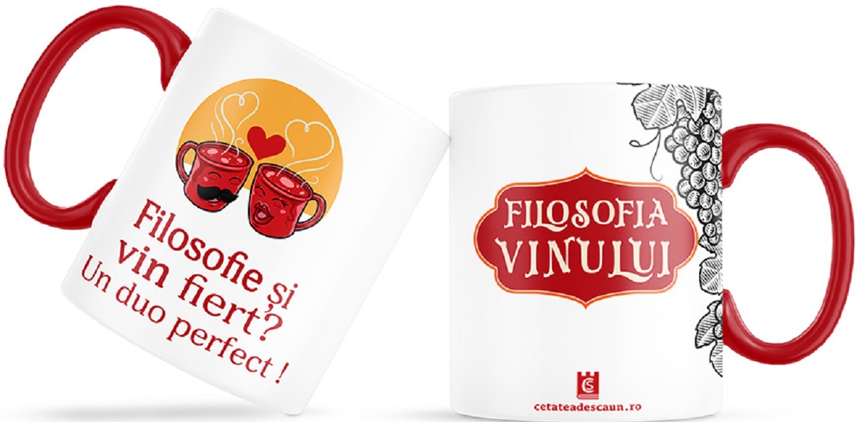 Imaginea produsului 'Cană + coaster: Filosofia vinului'