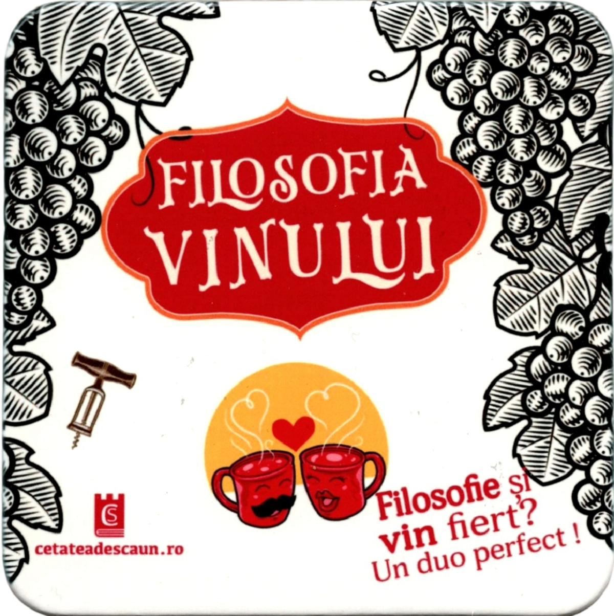 Imaginea produsului 'Cană + coaster: Filosofia vinului'
