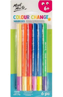 Imaginea produsului 'Set 6 markere cu schimbare de culoare. Mont Marte'