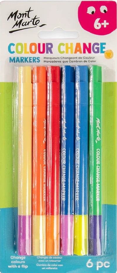 Imaginea produsului 'Set 6 markere cu schimbare de culoare. Mont Marte'