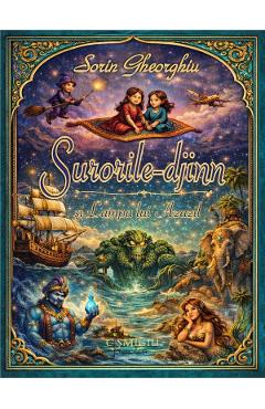Coperta cărții 'Surorile-djinn și Lampa lui Azazil - Sorin Gheorghiu'