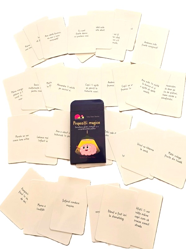 Coperta cărții 'Propoziții magice. Dezvoltarea gândirii, limbajului și a comportamentelor pozitive - Diana Fetea Geanina'