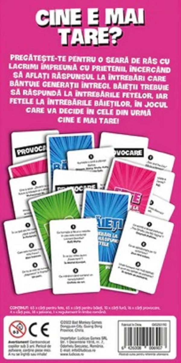 Imaginea produsului 'Joc de petrecere: Băieți vs fete'