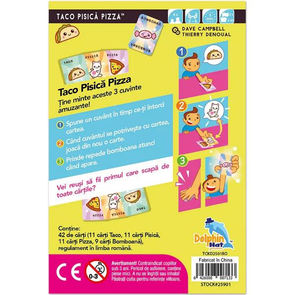 Joc de carti. Taco Pisica Pizza