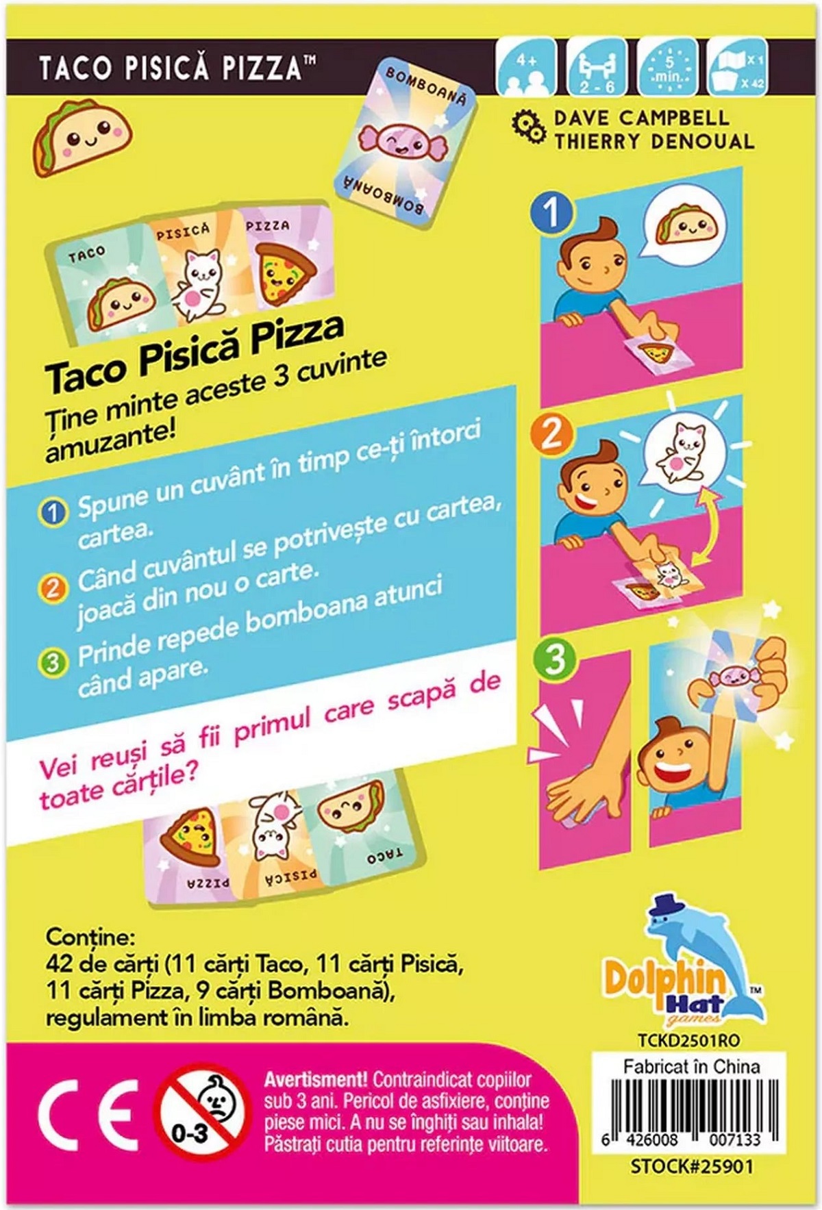 Imaginea produsului 'Joc de cărți. Taco Pisică Pizza'