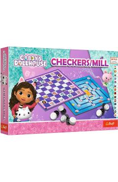 Imaginea produsului 'Set jocuri: Dame și Moară. Gabby’s Dollhouse'