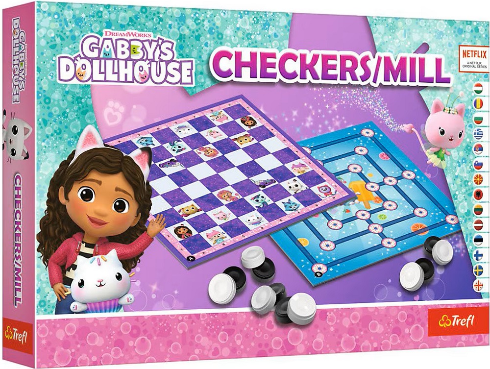 Imaginea produsului 'Set jocuri: Dame și Moară. Gabby’s Dollhouse'