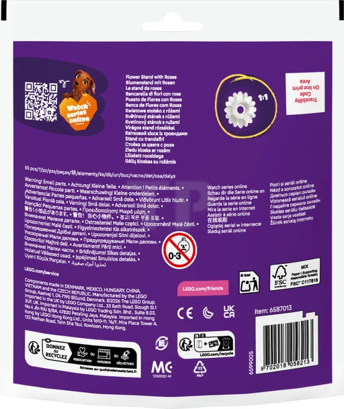 Imaginea produsului 'Lego Friends: Stand cu trandafiri'