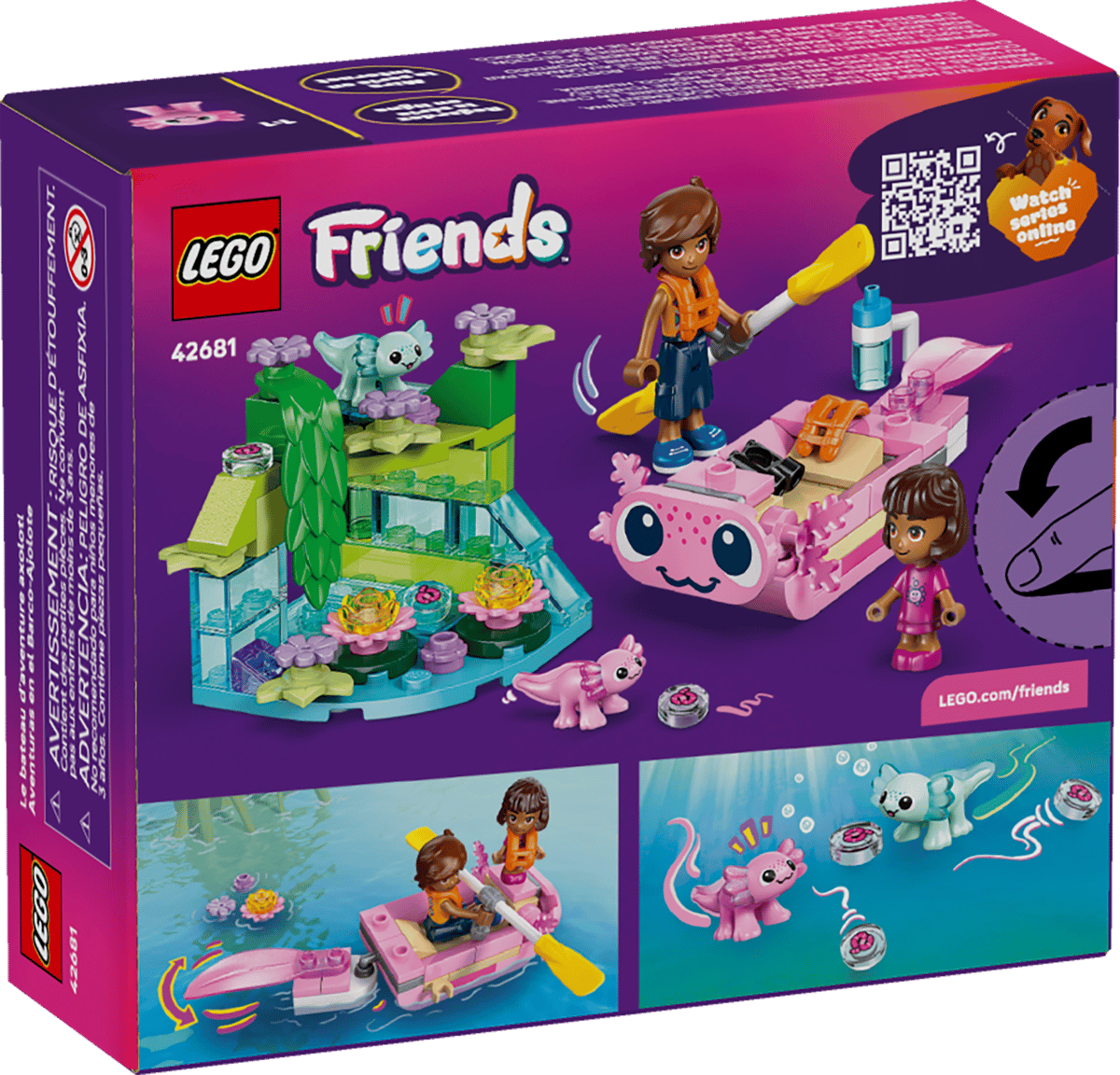 Imaginea produsului 'Lego Friends: Barca Axolotl pentru aventuri'