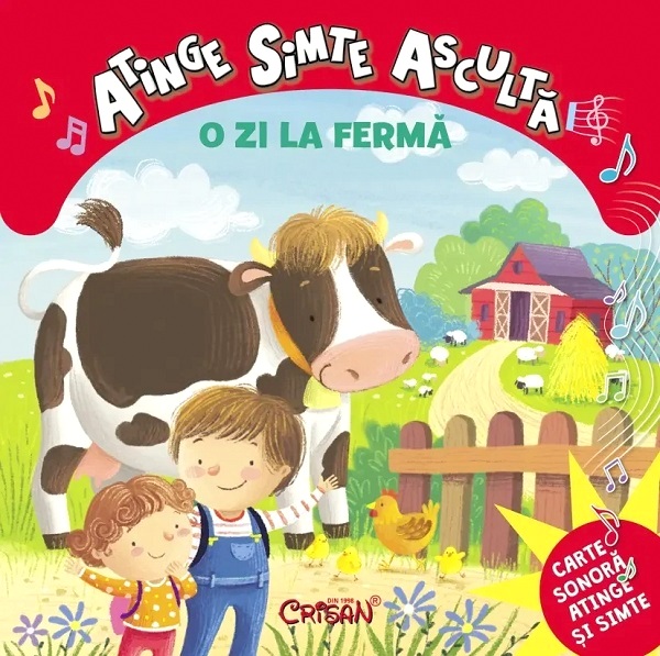 Coperta cărții 'O zi la fermă. Atinge, simte, ascultă - Martina Boschi'