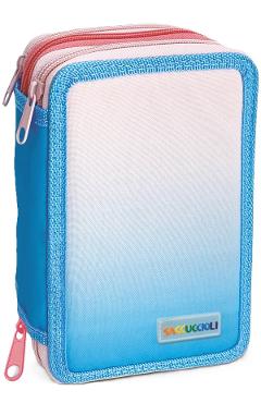 Imaginea produsului 'Penar echipat: Color Block. Roz-bleu'