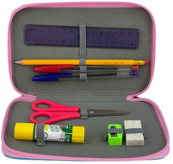 Imaginea produsului 'Penar echipat: Color Block. Roz-bleu'