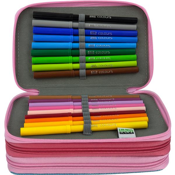 Penar echipat: Color Block. Roz-bleu