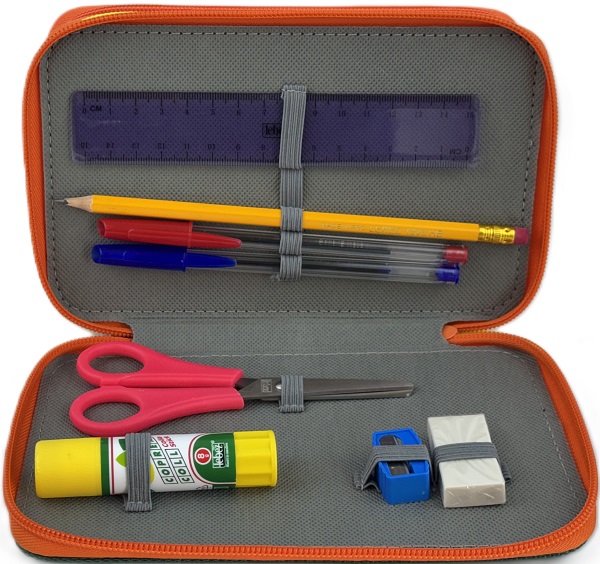 Imaginea produsului 'Penar echipat: Color Block.Verde-portocaliu'