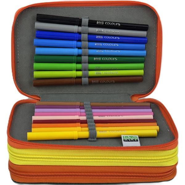 Penar echipat: Color Block.Verde-portocaliu