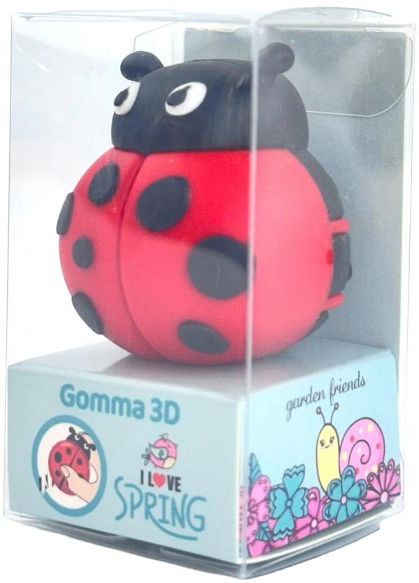 Radiera Garden Friends 3D. Buburuza