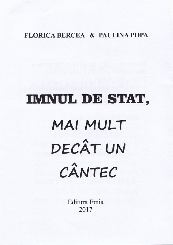 Coperta cărții 'Imnul de stat al României, Mai mult decât un cântec, cu planșe'