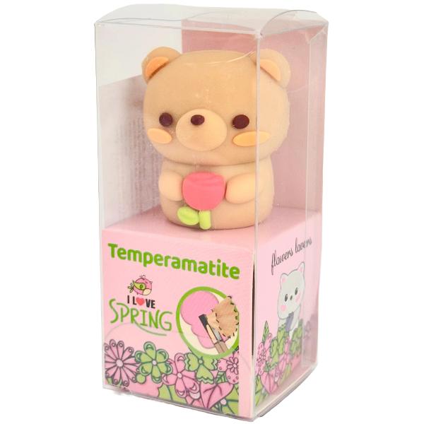 Ascutitoare Flowers Lovers 3D. Ursulet bej