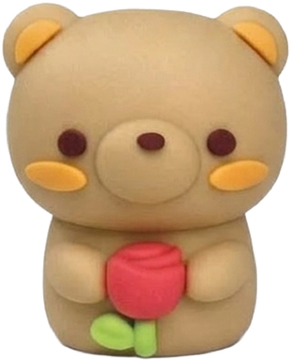 Imaginea produsului 'Radieră Flowers Lovers 3D. Ursuleț bej'