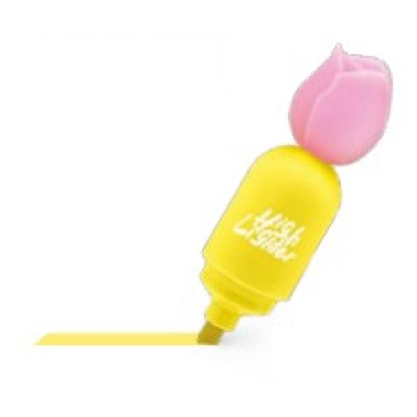 Marker evidentiator Puffy Tulips. Galben