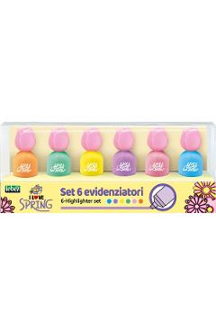 Imaginea produsului 'Set 6 markere evidențiatoare Puffy Tulips'