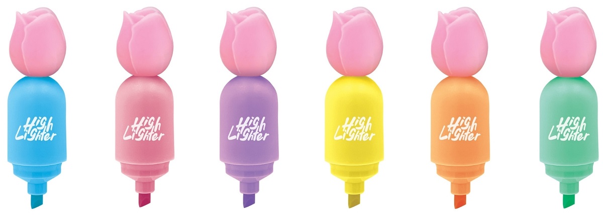 Imaginea produsului 'Set 6 markere evidențiatoare Puffy Tulips'