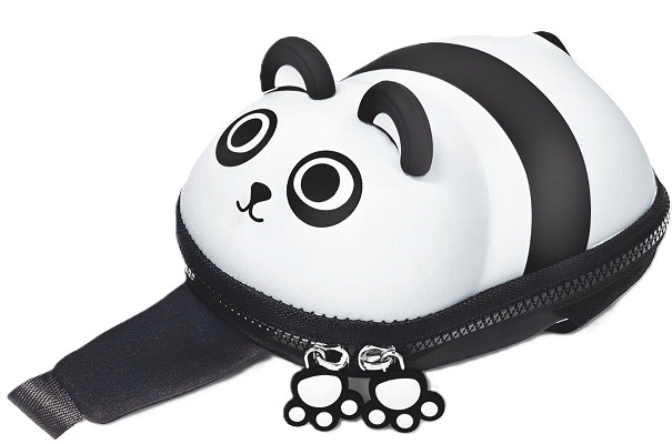 Mini rucsac animaletti rigid. Alb-negru