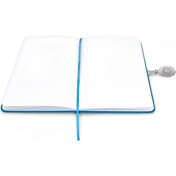 Jurnal cu inchidere magnetica: Floral. Albastru