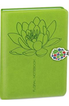 Imaginea produsului 'Jurnal cu închidere magnetică: Floral. Verde'