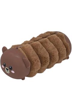 Imaginea produsului 'Penar Morbidelli tip borsetă din pluș și silicon. Maro'