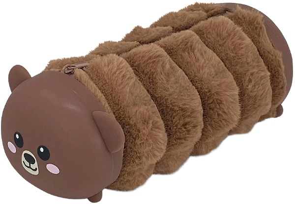 Imaginea produsului 'Penar Morbidelli tip borsetă din pluș și silicon. Maro'