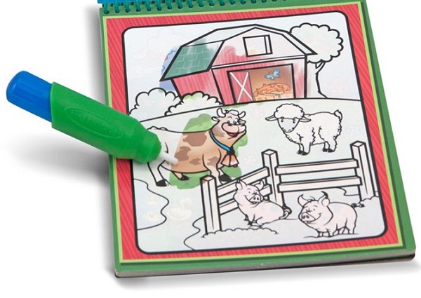 Imaginea produsului 'Carte de colorat reutilizabilă cu apă: Water Wow. Animale'