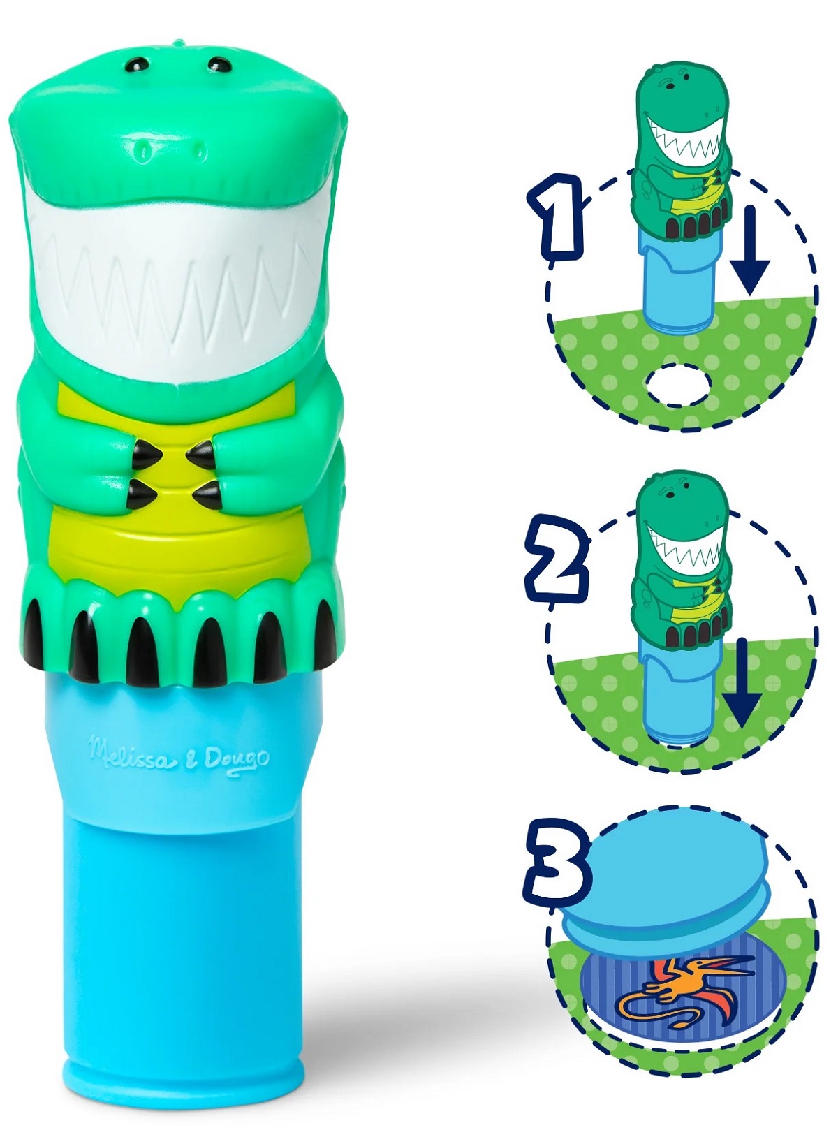 Imaginea produsului 'Set de joacă autocolante și ștampilă: Sticker Wow. Dinozaur'