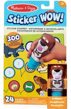 Imaginea produsului 'Set de joacă autocolante și ștampilă: Sticker Wow. Cățeluș'