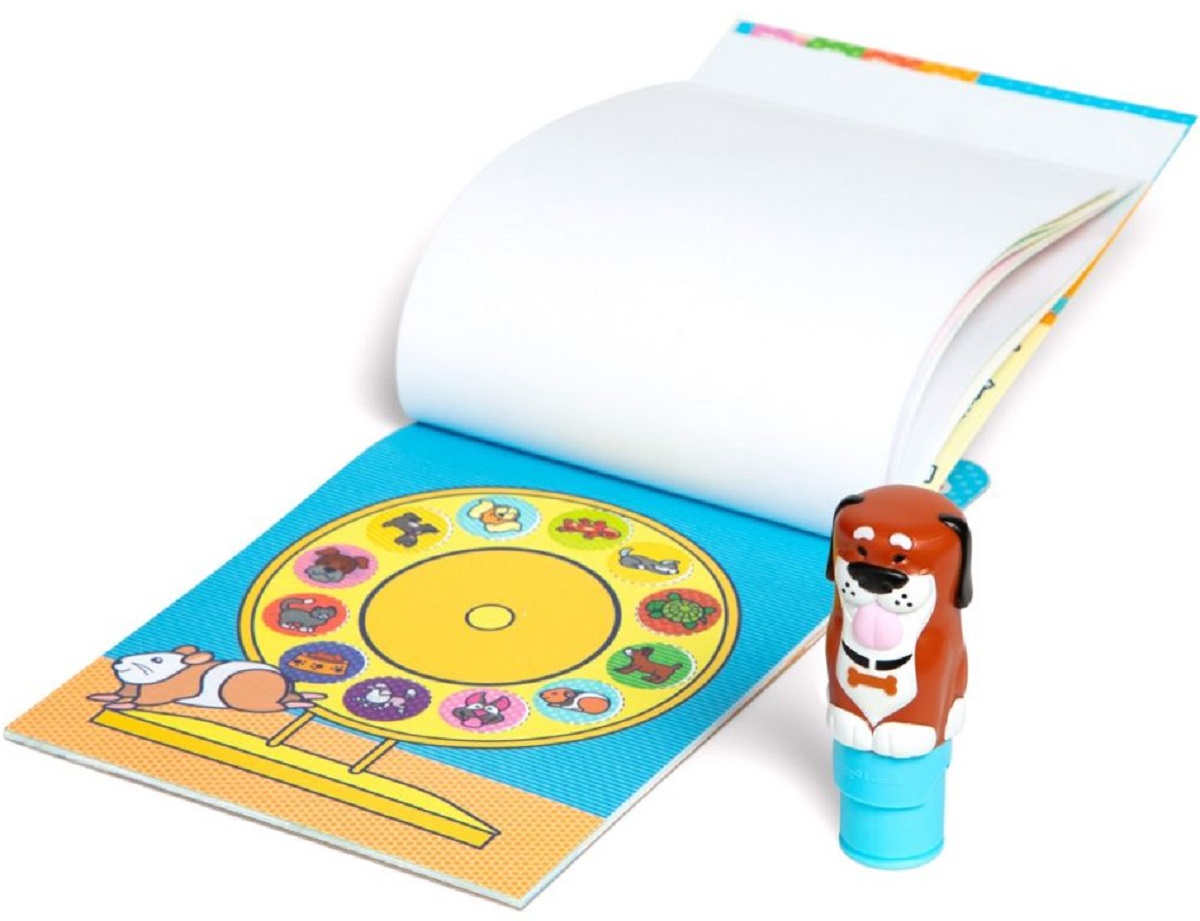 Imaginea produsului 'Set de joacă autocolante și ștampilă: Sticker Wow. Cățeluș'