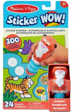 Imaginea produsului 'Set de joacă autocolante și ștampilă: Sticker Wow. Tigru'