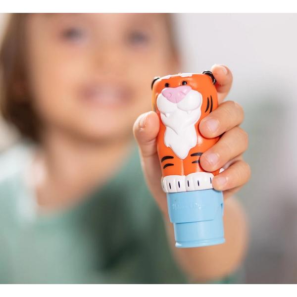 Set de joaca autocolante si stampila: Sticker Wow. Tigru